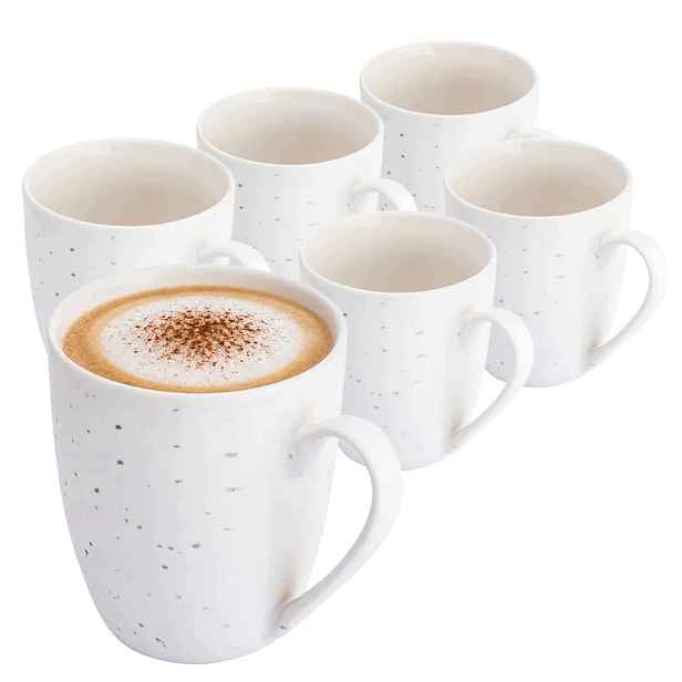 Šálky na kávu 430 ml čaje, sada 6 kusů Altom Design Hello Sand