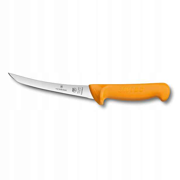 Vykosťovací nůž, Swibo, 13 cm, hladký, úzký, flex, oranžový, Sb