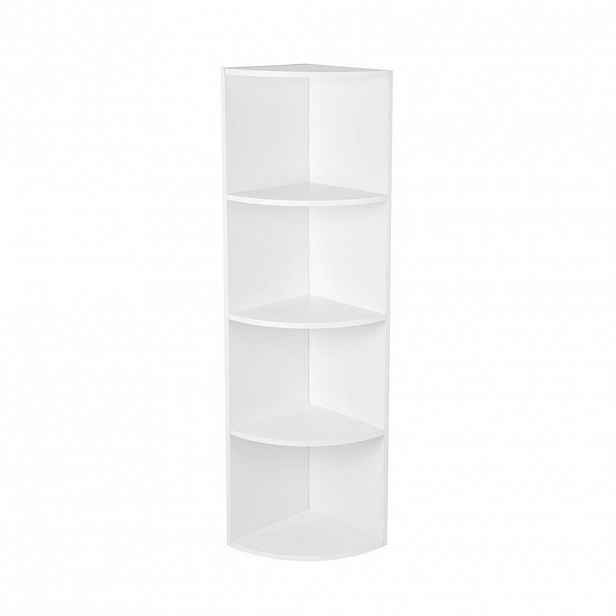 Boxxx ROHOVÝ REGÁL, bílá, 30/129,5/30 cm