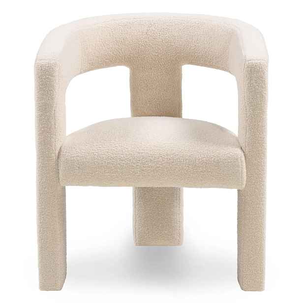Hector Designové křeslo Lory bouclé béžové
