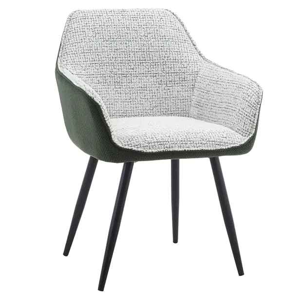 Tempo Kondela Designové křeslo KATRIEL - zelená/melír