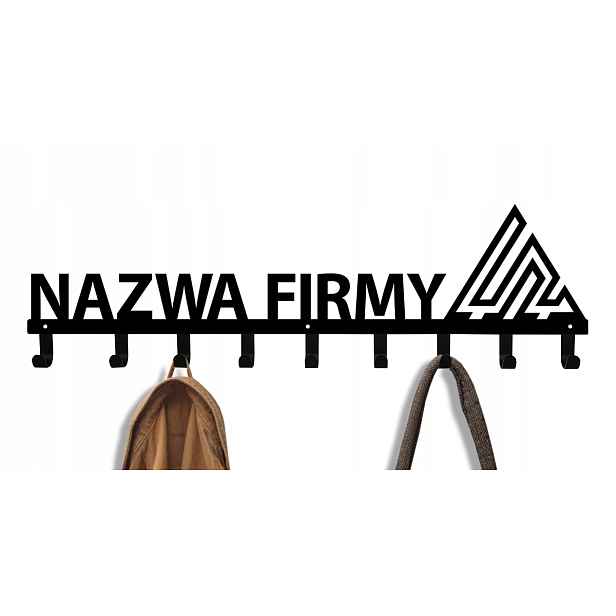 Věšák na oblečení, medaile, vlastní háček, nápis, logo