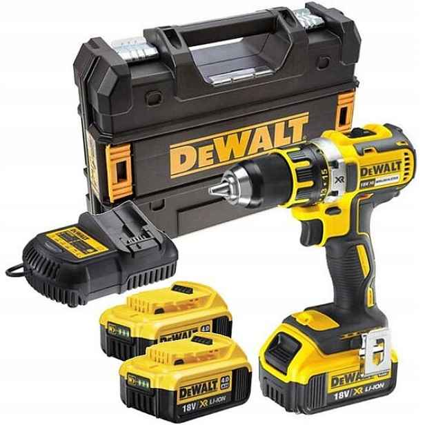 DeWalt DCD790M3 aku bezuhlíková vrtačka 18V/3*4Ah Xr Li-Ion, 60Nm, 0-600/20