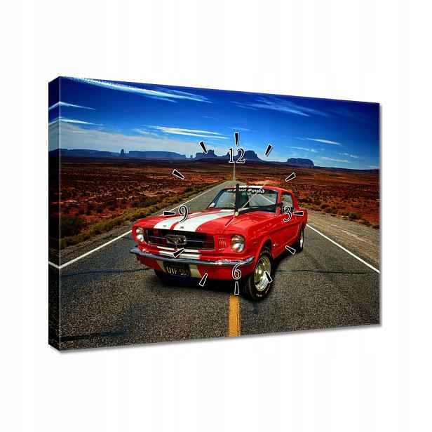Nástěnné hodiny Ford Mustang 60x40