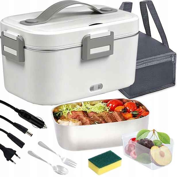 Obědový Box Elektrický Ohřívač Jídla Nádoba 220V/12V/24V 75W 1800 ML