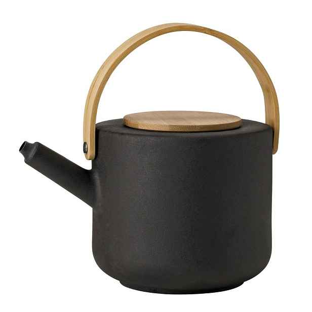 Černá kameninová konvice na čaj 1,25 l Theo – Stelton