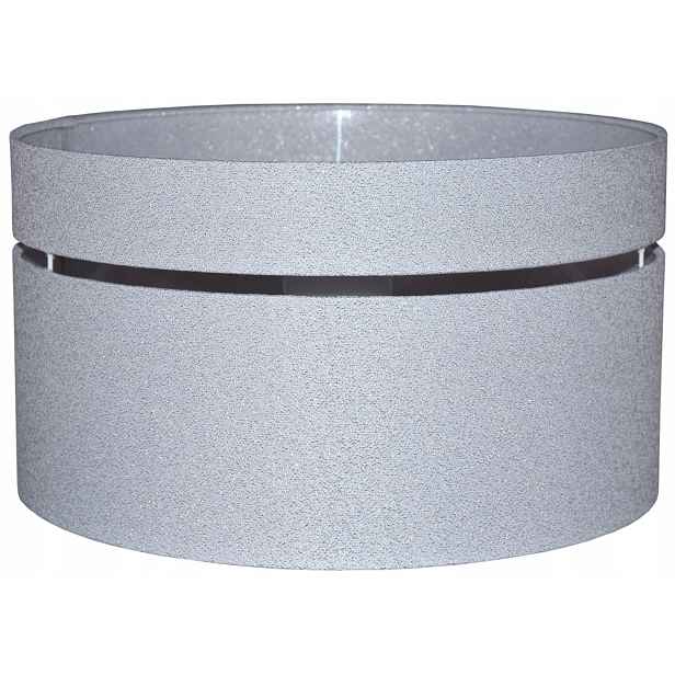 Stínidlo Na Lampu Převis 40/22 cm E27 Stříbrno-zlatá Bílá Andria