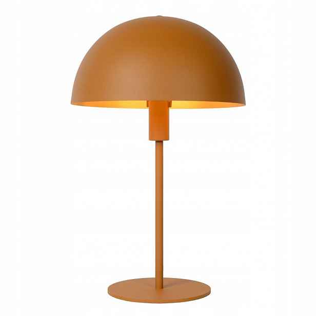 Žlutá stolní lampa Siemon s teplým leskem do kanceláře 01/44/Lucide