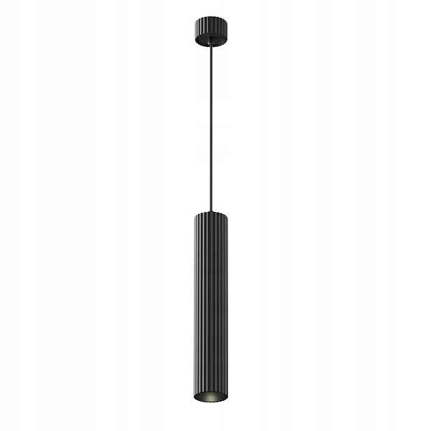 Maytoni Calipso závěsná lampa černá rýhovaná trubka 1xGU10 10W