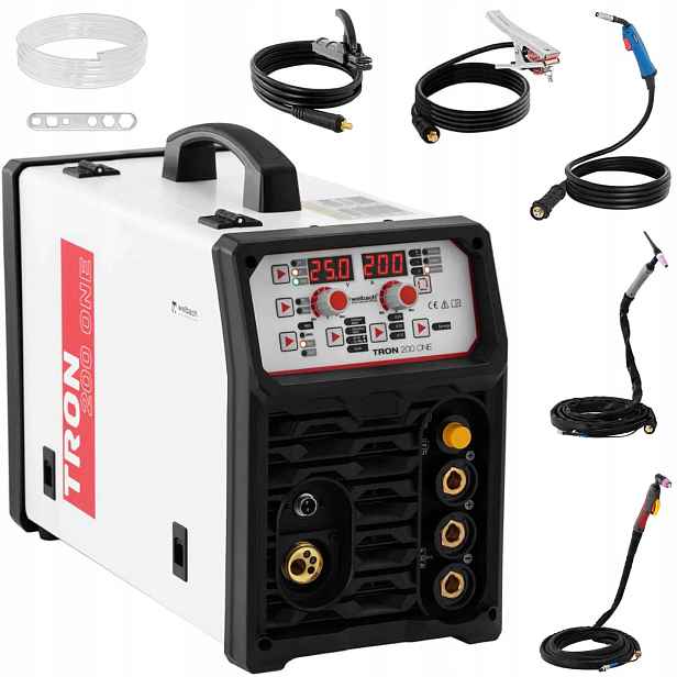 Mig/mag Tig Mma svařovací stroj a plazmová řezačka Tron 200 One 200A 50A 230V
