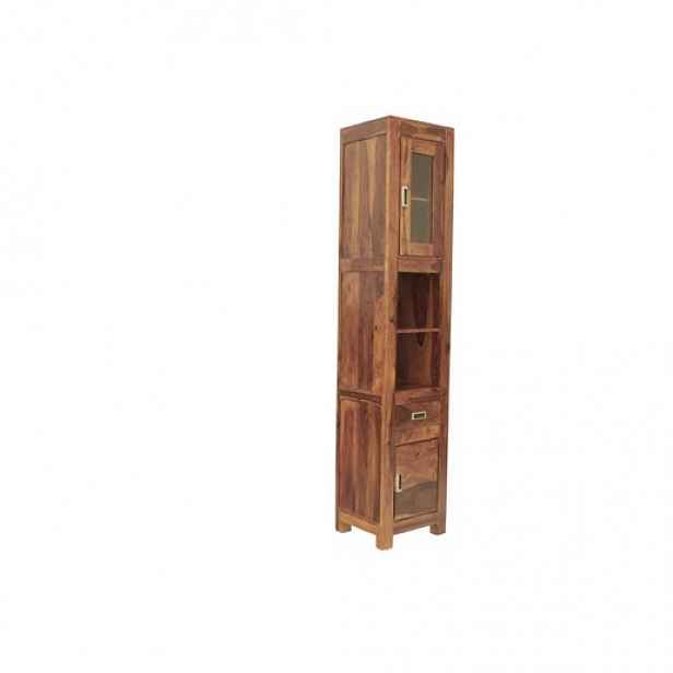 Skříňka do koupelny Nela 40x190x35 cm z indického masivu palisandr NELA-SV