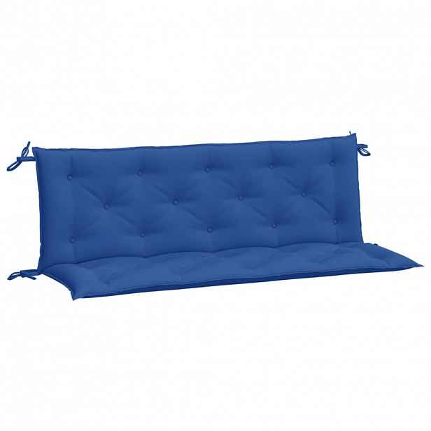 vidaXL Podušky na zahradní lavici 2 ks modré 150x50x7cm látka oxford