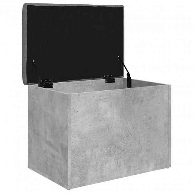 vidaXL Úložná lavice betonově šedá 62 x 42 x 45 cm kompozitní dřevo