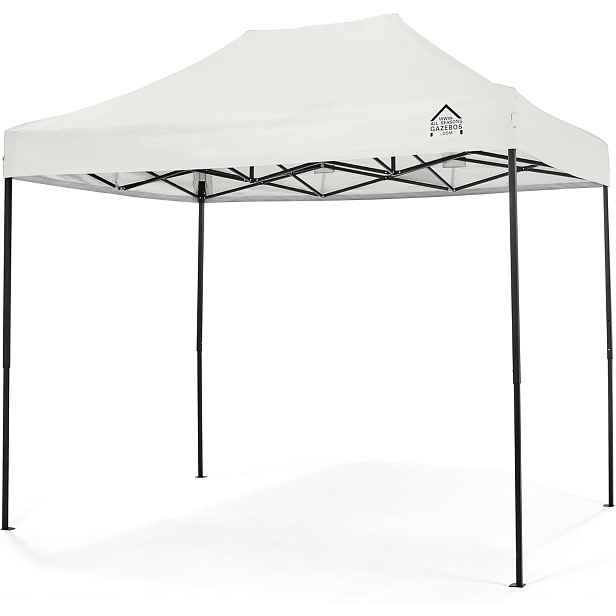Zahradní pavilon All Seasons Gazebos 3x2 m bez stěn Bílý vysoký 3 m