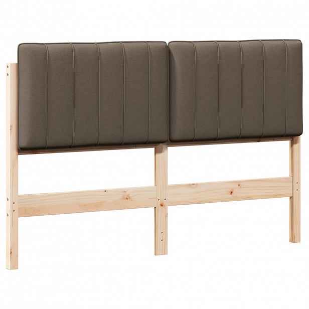 vidaXL Čalouněné čelo postele s čelo Hnědá a taupe 140 cm