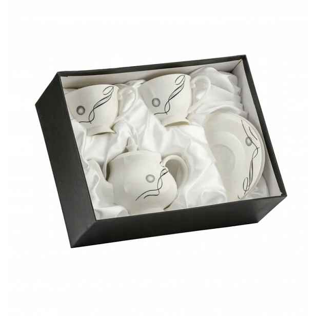 Luxusní porcelánová sada na čaj džbán 550 ml 2 šálky Dárek