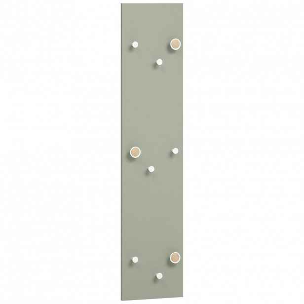 MID.YOU ŠATNÍ PANEL, šalvějově zelená, 24,5/109/2,6 cm