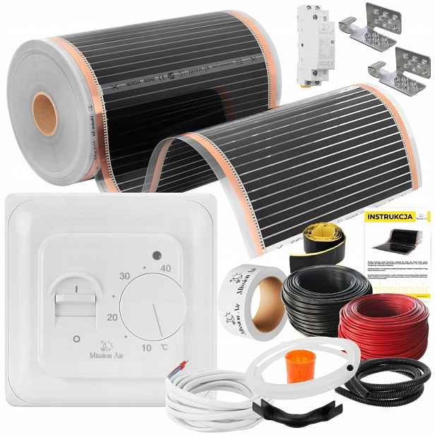 Set Mission Air Fólie Vyhřívací Podložka Infračervená 50 cm I 160 W/m² 30 m² Ptc
