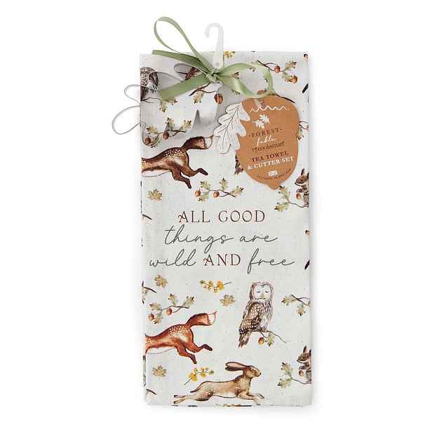 Bavlněná utěrka s vykrajovátkem v sadě 2 ks 45x65 cm Forest Fable – Cooksmart ®