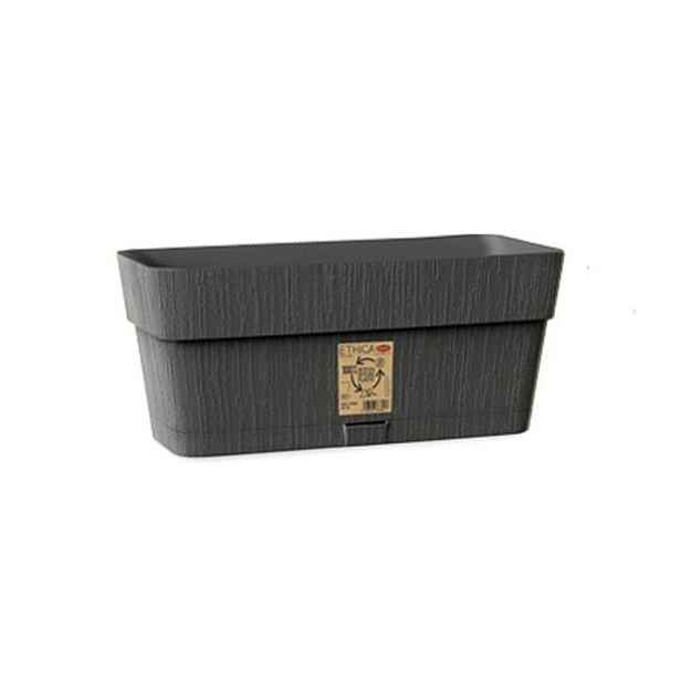 truhlík 30cm GRAFIT ETHICA+miska, š13,v12cm, plast