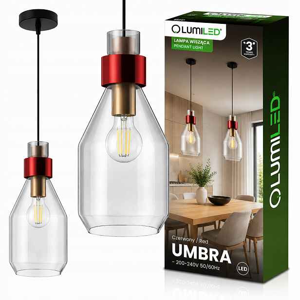 Závěsná lampa Zwis zlatá Tmavé Sklo pro Led 1xE27