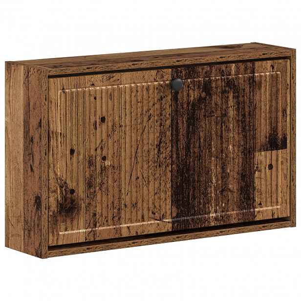 vidaXL Nástěnná skříň na boty EDE 71 x 17 x 43 cm Kompozitní dřevo
