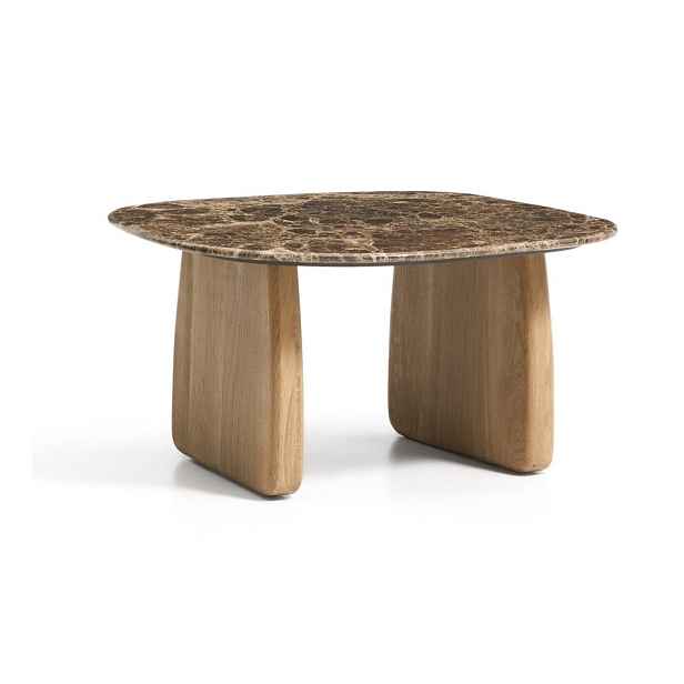 Odkládací stolek s mramorovou deskou  70x71 cm Pirita – Kave Home