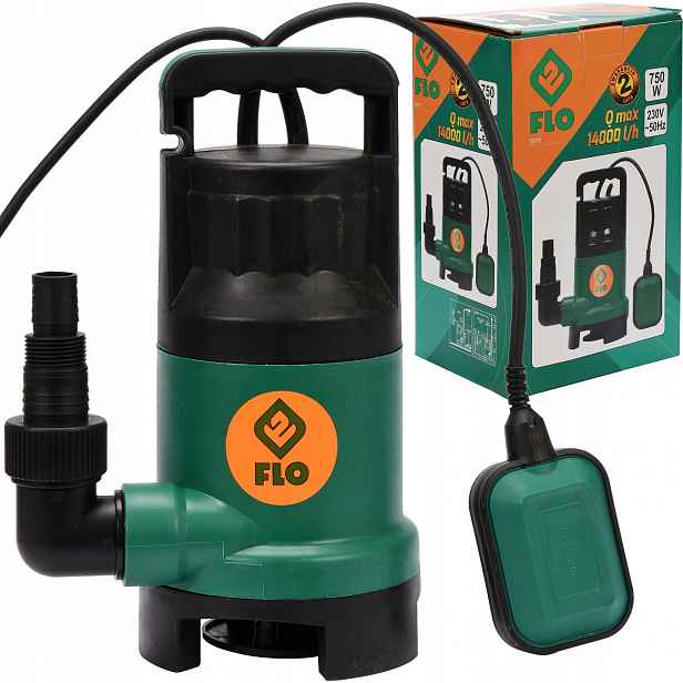Ponorné Čerpadlo Pro Špinavou Vodu 750 W 5000 l/h Flo 79773