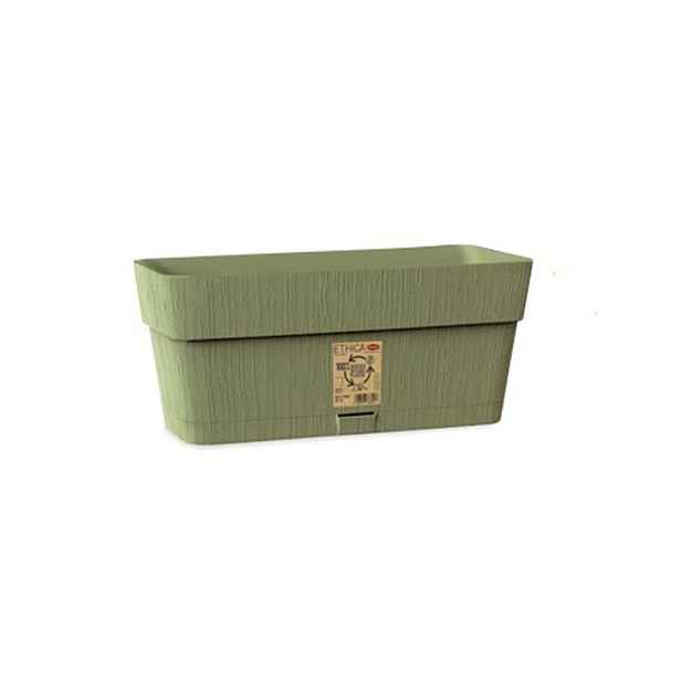 truhlík 30cm OLIV.ZELENÁ ETHICA+miska, š13,v12cm, plast