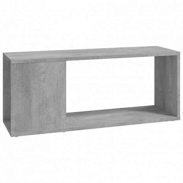 vidaXL TV stolek betonově šedý 80 x 24 x 32 cm dřevotříska