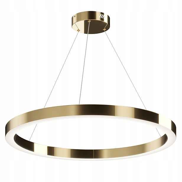 Závěsná mosazná lampa s kroužkem 80 cm Led 4000K do obývacího pokoje ložnice Maytoni