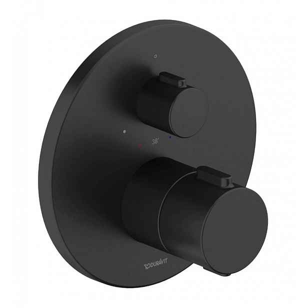 Duravit - Termostatická baterie pod omítku, matná černá TH4200016046