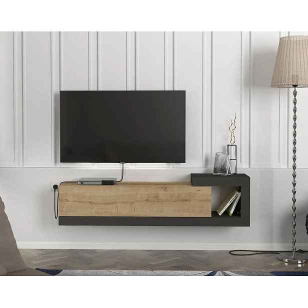Casarredo Závěsný TV stolek VALGA - sapphire/antracit