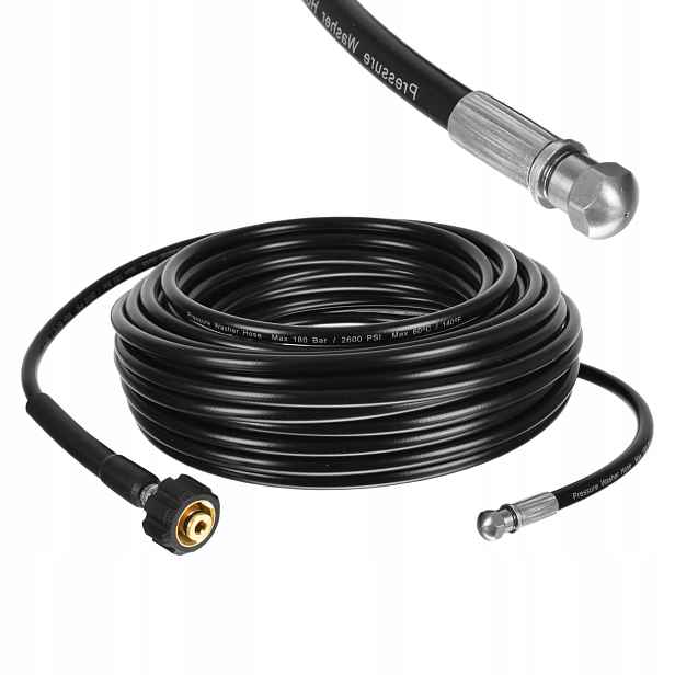 Hadice 20 m pro čištění kanalizace, tryska 3+1, závit M22 pro Karcher Hd Hds