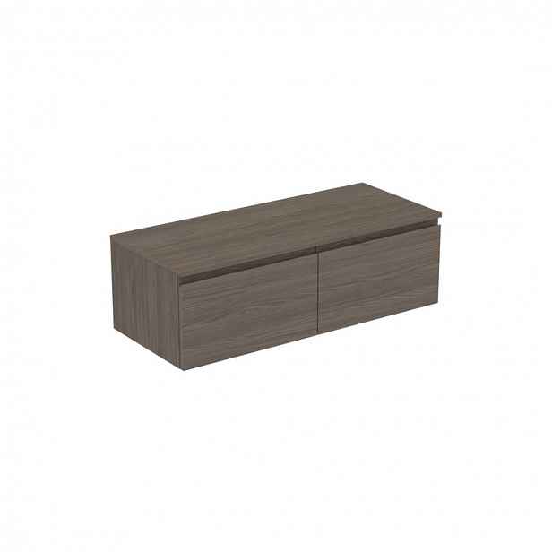 Ideal Standard Finesse - Umyvadlová skříňka, 120x51x38 cm, 2 zásuvky, Dark Elm E3436UR