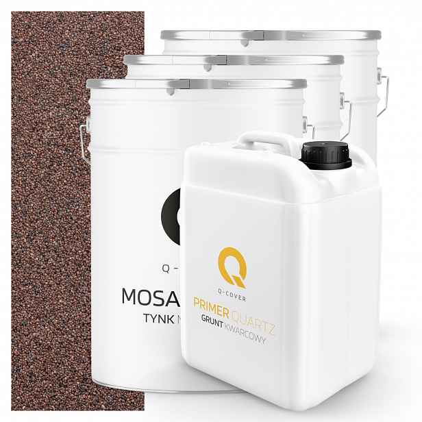 Mozaiková Omítka Hnědá Tmavá M81 Pryskyřičná Vnější 3 x 25 Kg Půda 20 m2