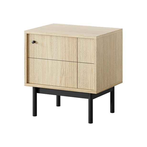 Piaski Noční stolek Japandi 54 cm dub linea