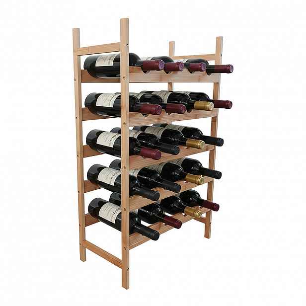 Relaxdays VINOSTOJAN Přírodní bambus 45 cm