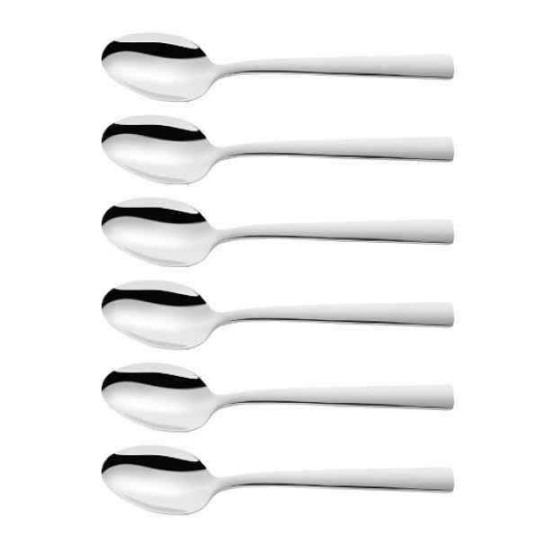 Sada 6 kávových čajových lžiček, nerezová ocel, 14 cm, "Dinner" - Zwil