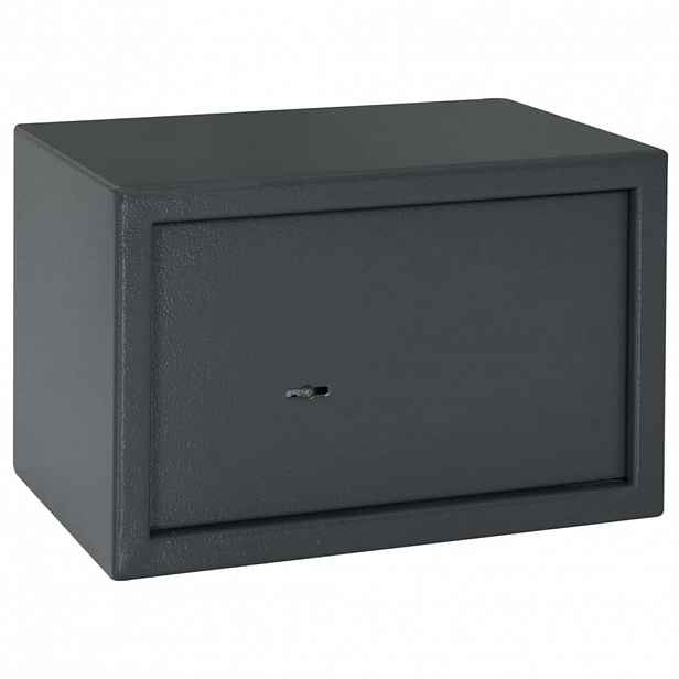 vidaXL Trezor se zámkem Tmavě šedá 31 x 20 x 20 cm Ocel