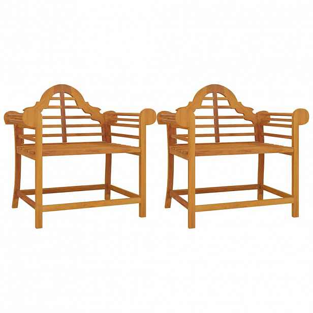 vidaXL Zahradní židle 2 ks 91 x 62 x 94 cm masivní teakové dřevo