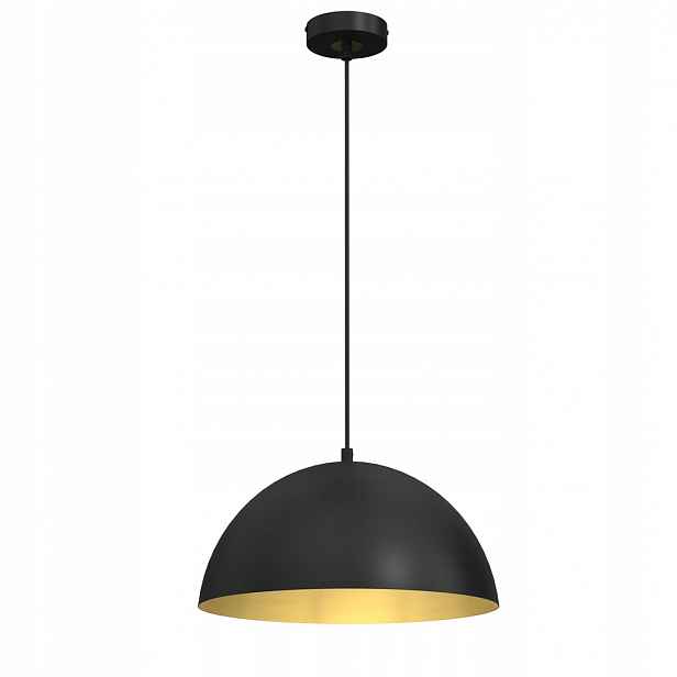 Závěsná lampa Beta 90x35x35 cm Černo-zlatá Kovová 1xE27 60W IP20