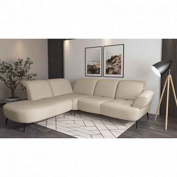 Sit & More ROHOVÁ SEDAČKA, textil, krémová