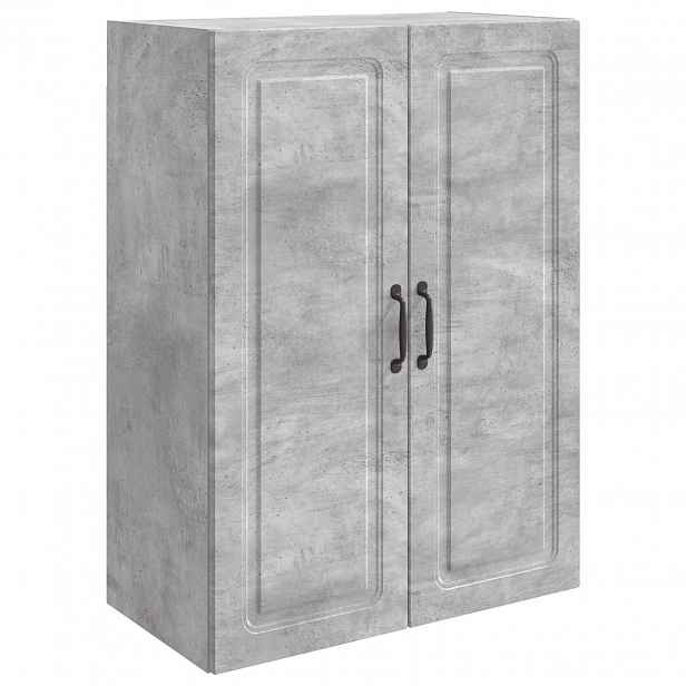 vidaXL Nástěnná skříň 66 x 34,5 x 90 cm Kompozitní dřevo Betonově šedá