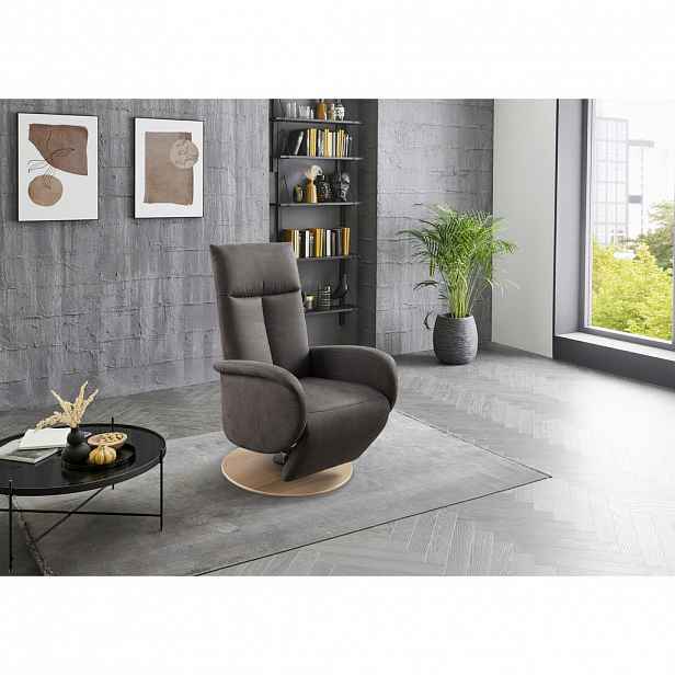 Sit & More RELAXAČNÍ KŘESLO, textil, antracitová