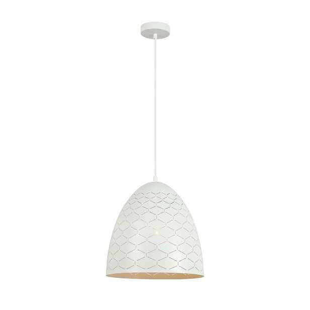 Leilani Moderní bílá závěsná lampa Geometrické stínítko E27 40W