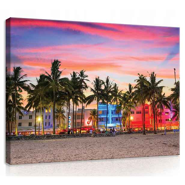 Obraz Na Plátně Plátno 70x50 Miami Beach Výhled