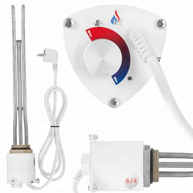 Univerzální Ohřívač S Termostatem Pro Bojler 6/4 DN40 3000W 3kW Polska