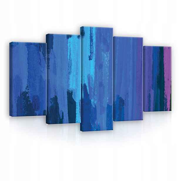 Obraz 100x60 Abstrakce modrá fialová textura moderní styl dekor