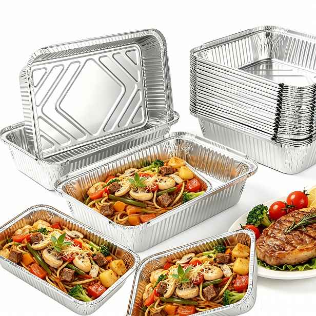 Podnos Hliníková Krabička Obdélníková, Pohodlná, Univerzální, Pro Restaurace